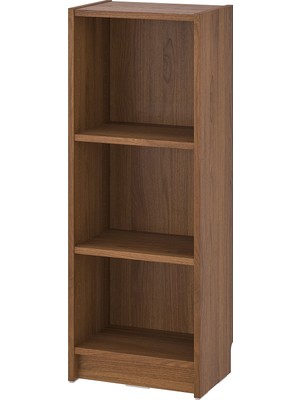 IKEA Modern Kahverengi Kitaplık 40X28X106 cm - Salon Çalışma Odası Kaliteli Dolap - Şık Depolama
