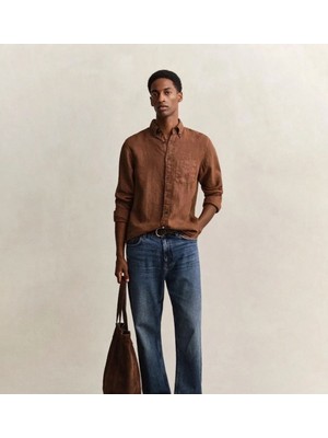Gant Keten Slim Fit Gömlek