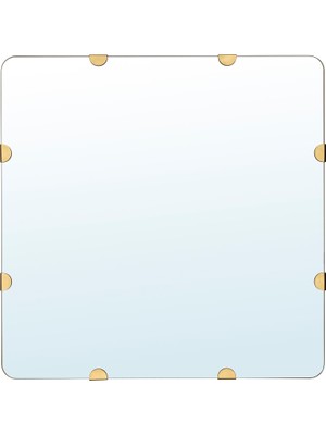 IKEA Modern Altın Duvar Aynası 90X90 cm - Duvar/salon Dekoratif Ayna - Şık Modern Tasarım