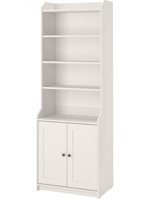 IKEA Modern Beyaz Kitaplık 70X199 cm - Salon Çalışma Odası Kaliteli Dolap - Şık Depolama