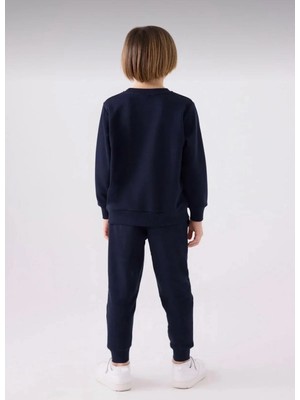 Queen Kids RP3453 Erkek Çocuk Eşofman Takımı Lacivert
