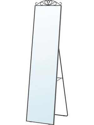 IKEA Modern Siyah Boy Aynası 40X167 cm - Duvar/salon Dekoratif Ayna - Şık Modern Tasarım