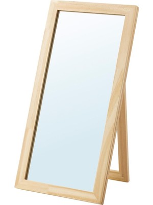 IKEA Modern Siyah Masa Aynası 20X40 cm - Duvar/salon Dekoratif Ayna - Şık Modern Tasarım
