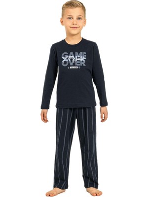 Arnetta Çocuk Lacivert Pijama Takımı 3828-3