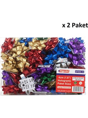 Bigpoint Paket Süsü Hologram 4cm 100'LÜ x 2 Paket