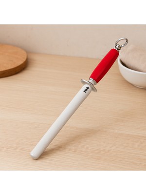TeknoKapsül 10'' Geniş Yassı Masat - Metal Bilezikli, Plastik Saplı