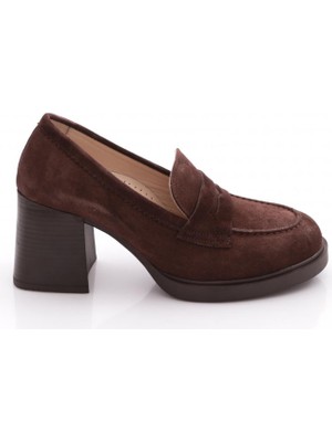 Dgn 361 Kadın Topuklu Loafer Ayakkabı