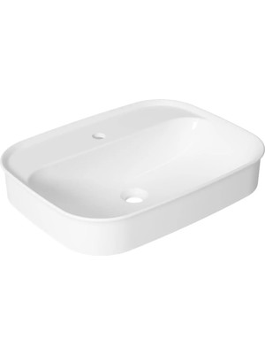 Serel Nita Köşeli Tezgah Üstü Lavabo - Beyaz - 2069TXS110H