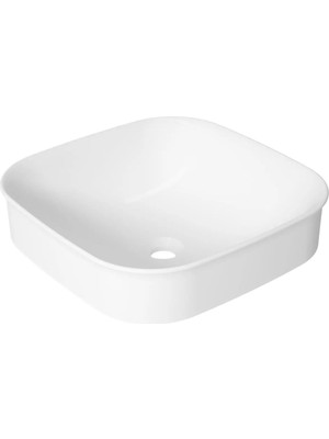 Serel Nita Köşeli Tezgah Üstü Lavabo - Beyaz - 2067DXS110H