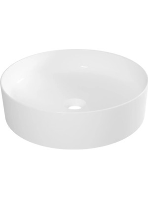 Serel Slımlıne Tezgah Üstü Silindirik Lavabo - Beyaz - 9503DXS110H
