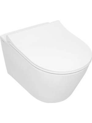 Serel Sapphıre 52,5 cm Kanalsız Asma Klozet - Beyaz - SP27ADS110H