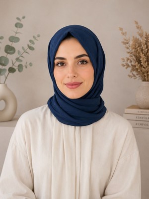 Bambu Kraş Eşarp - Lacivert