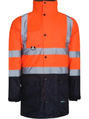 Izrasa NT44 5+1 Reflektörlü Parka | Su Geçirmez, Çok Fonksiyonlu, Yüksek Görünürlüklü Iş Parkası EN20471