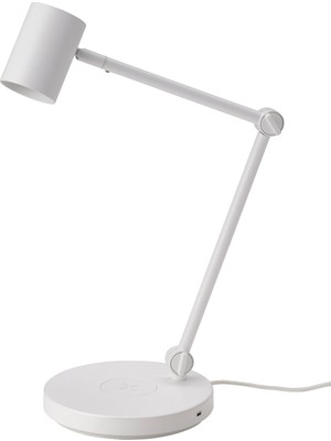 IKEA Modern Beyaz Masa Lambası 7 cm - Şık Ev Ofis Dekoratif Aydınlatma - Modern Tasarım