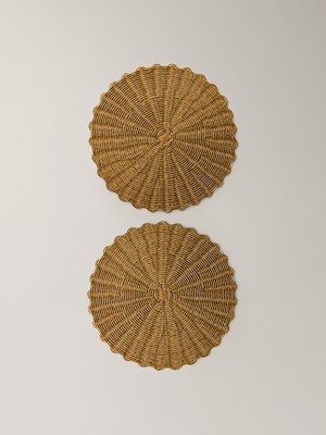Minihol Paisley 2'li Rattan Amerikan Servis (35 Cm)