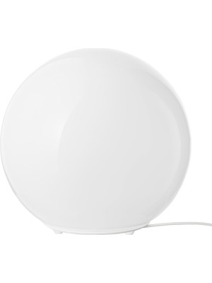 IKEA Modern Beyaz Abajur 23 cm - Şık Ev Ofis Dekoratif Aydınlatma - Modern Tasarım