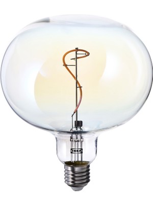 IKEA Modern Siyah LED Ampul - Şık Ev Ofis Dekoratif Aydınlatma - Modern Tasarım