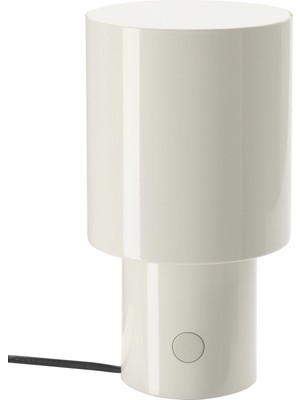 IKEA Modern Beyaz Masa Lambası 22 cm - Şık Ev Ofis Dekoratif Aydınlatma - Modern Tasarım