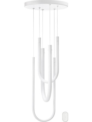 IKEA Modern Beyaz Sarkıt Lamba 46 cm - Şık Ev Ofis Dekoratif Aydınlatma - Modern Tasarım