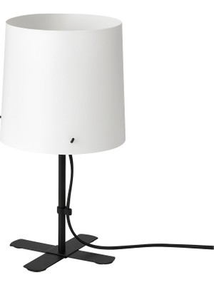 IKEA Modern Beyaz Abajur 31 cm - Şık Ev Ofis Dekoratif Aydınlatma - Modern Tasarım