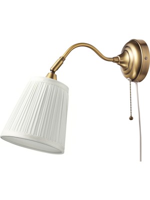 IKEA Modern Beyaz Aplik 38 cm - Şık Ev Ofis Dekoratif Aydınlatma - Modern Tasarım