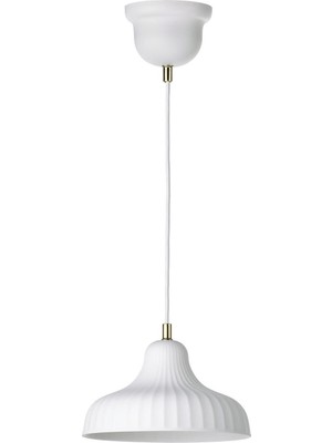 IKEA Modern Beyaz Sarkıt Lamba 24 cm - Şık Ev Ofis Dekoratif Aydınlatma - Modern Tasarım