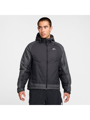 Nike Trail Primaloft Therma-Fıt Erkek Siyah Koşu Ceketi-Sportxstore