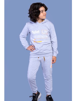 Toontoy Erkek Çocuk Kapüşonlu Baskılı Eşofmantakımı