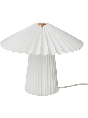 IKEA Modern Beyaz Abajur 28 cm - Şık Ev Ofis Dekoratif Aydınlatma - Modern Tasarım