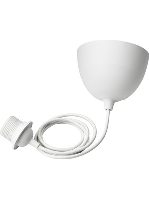 IKEA Modern Beyaz Modern Lamba - Şık Ev Ofis Dekoratif Aydınlatma - Modern Tasarım