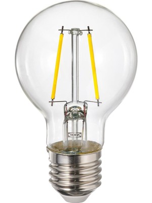 IKEA Modern Siyah LED Ampul - Şık Ev Ofis Dekoratif Aydınlatma - Modern Tasarım