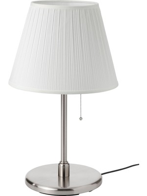 IKEA Modern Beyaz Abajur - Şık Ev Ofis Dekoratif Aydınlatma - Modern Tasarım