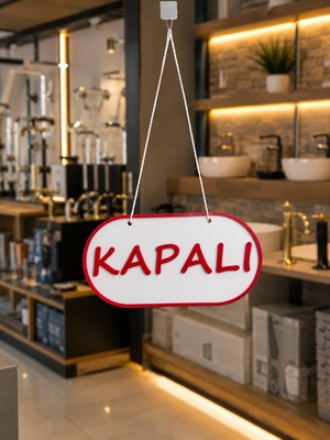 Aselis3D Açık/kapalı Tabelası,açık/kapalı Levhası Petg Plastik Solma Yapmaz