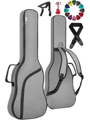 TeknoKapsül Midex CS-39PAK Klasik Gitar Çantası Gigbag Soft Case Kılıf Su Geçirmez (Askı Capo Pena)