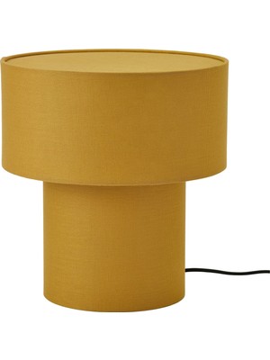 IKEA Modern Sarı Abajur 35 cm - Şık Ev Ofis Dekoratif Aydınlatma - Modern Tasarım