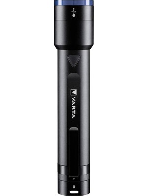 Happy Trend Varta LED El Feneri, 6 x Aa Pil Dahil, Night Cutter F40 Premium Lamba, 1000 Lümen Aydınlatma Gücü, Cep Lambası, Çalışma Lambası, Dört Aydınlatma Modlu, Su Sıçramasına Karşı Korumalı, Siyah