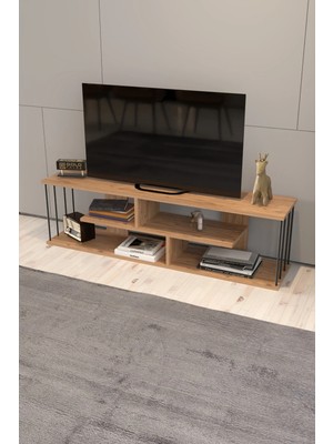 Quattro Home Ceviz Desenli Modern Tv Ünitesi 140 cm
