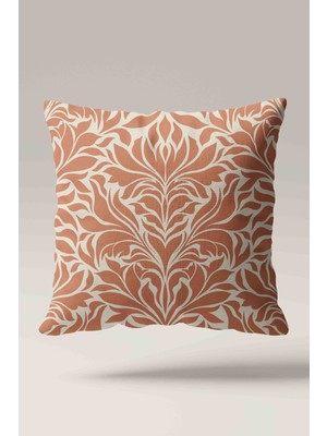 Luvis Store Terracotta Bloom Desenli 2'li Çift Taraflı Dekoratif Kırlent Kılıfı Seti