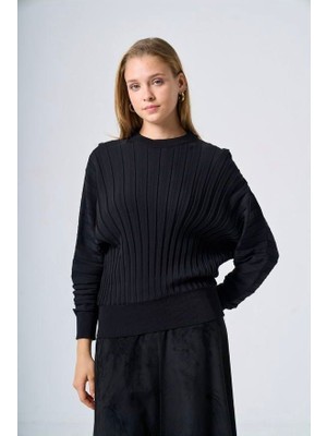 Nuss 202 Beli Lastikli Triko Tunik