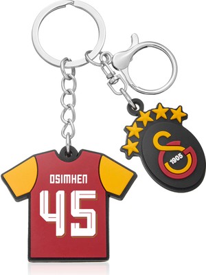 Galatasaray Victor Osimhen Charm Arma Silikon Anahtarlık - Lisanslı Orijinal