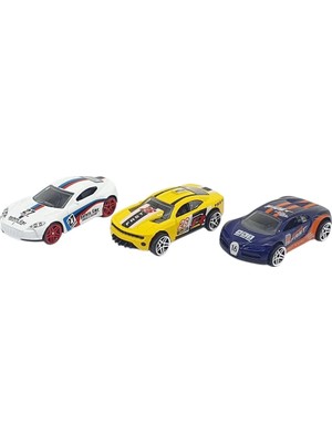 Hsc Bilişim 3'lü Araba Yarış Seti - Die Cast - DS045