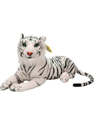 Hsc Bilişim Peluş Beyaz Kaplan Yatan 60 cm