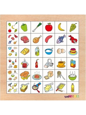 Hsc Bilişim Resimdekileri Bul Yiyecekler 35*35CM
