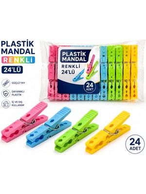 Lumina Plastik Mandal-Renkli-24'lü