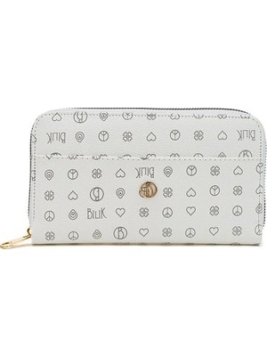 Bilik Deri Monogram Kadın Cüzdan