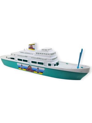 TeknoKapsül Transatlantik Yolcu Gemisi 45 cm - Turkuaz