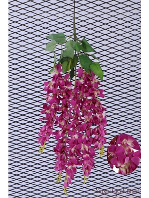 Yapay Çiçek Sitesi Yapay Salkım Wisteria Erguvan Dalı 70 cm Mor