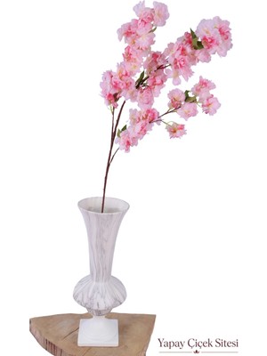 Yapay Çiçek Sitesi Kaliteli Yapay Bahar Dalı Çiçeği 106 Cm Açık Pembe