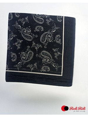 Redi Ridi Fular Bandana Paisley Siyah