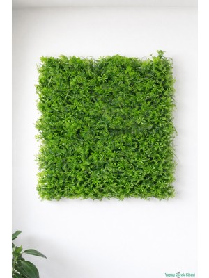 Yapay Çiçek Sitesi Yapay Yoğun Yapraklı Bitki Paneli 45X65 cm Yonca